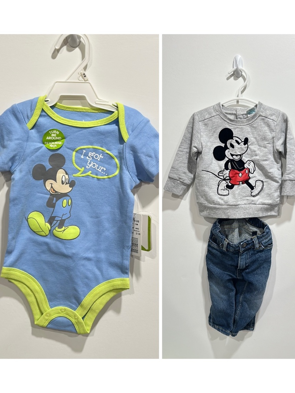 3 for $25 Disney Micke Mouse Boy Clothing 6-12 months